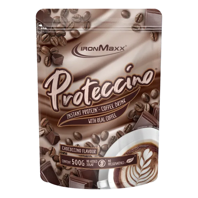 IronMaxx Proteccino Protein-Kaffee Chocolate 500g mit Koffein