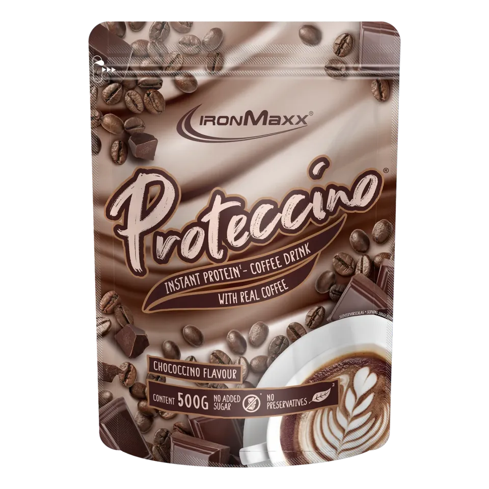 IronMaxx Proteccino Protein-Kaffee Chocolate 500g mit Koffein