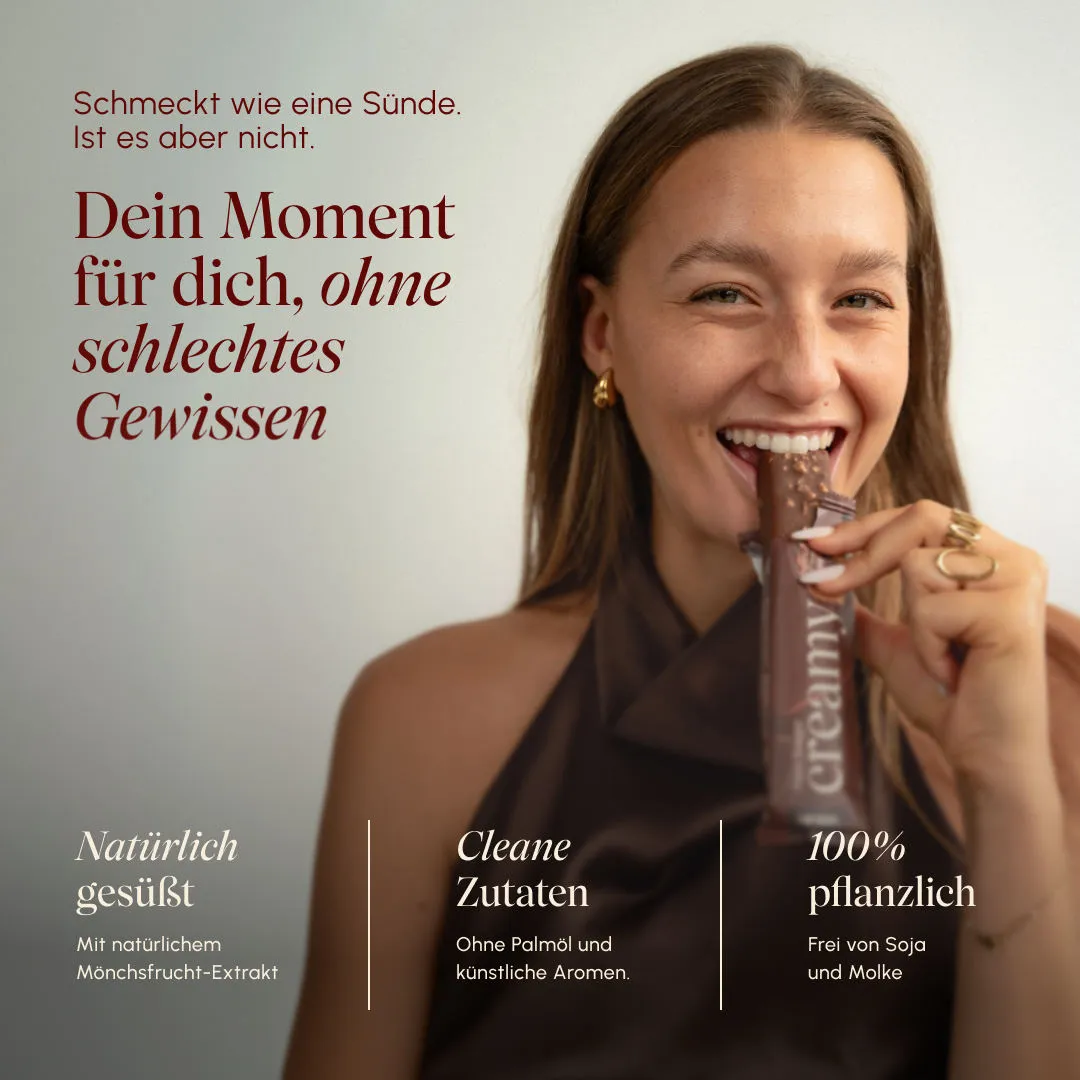 Vetain Creamy Proteinriegel Nuss-Nougat 12er Pack crem