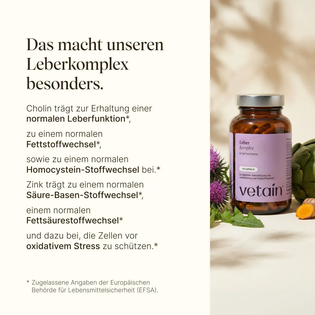 VETAIN Leberkomplex Kapseln 120 Stück vegan
