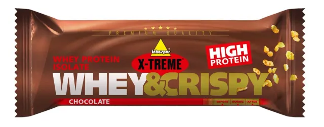 Inkospor Whey & Crispy Proteinriegel 50g Schokolade 20g Protein