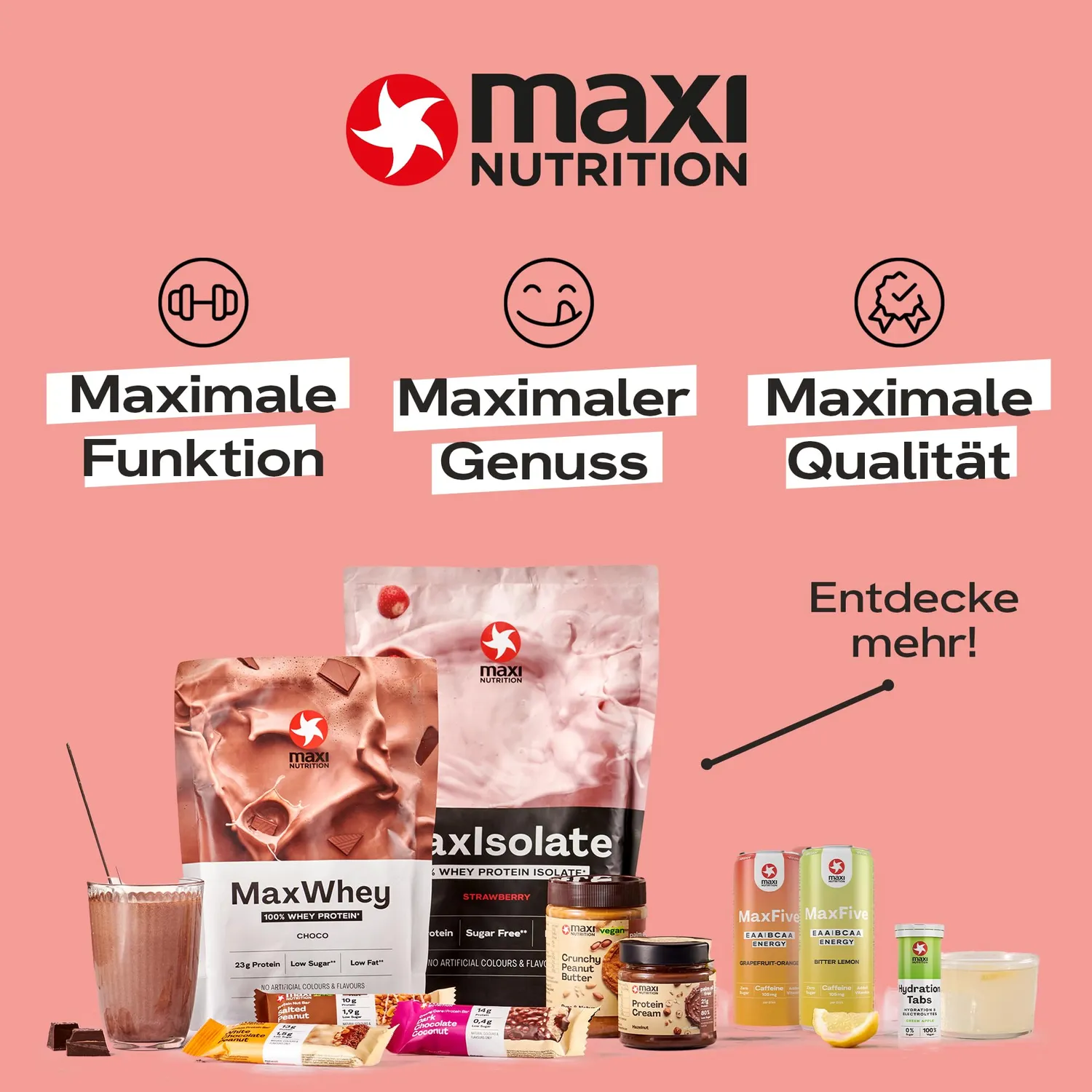 MaxiNutrition Better Choice Proteinriegel Peanut-Caramel 15x22,5 g