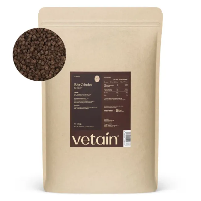 VETAIN Soy Protein Crispies Kakao 750 g 77% Protein