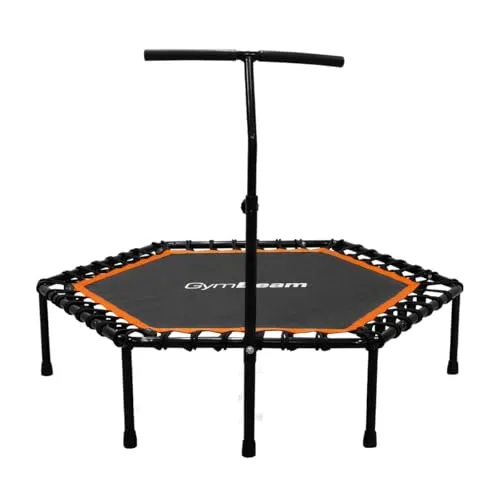 GymBeam Jump Fitness-Trampolin sechseckig 150 kg mit Griff