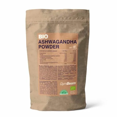 GymBeam Bio-Ashwagandha Pulver Stress 100g vegan