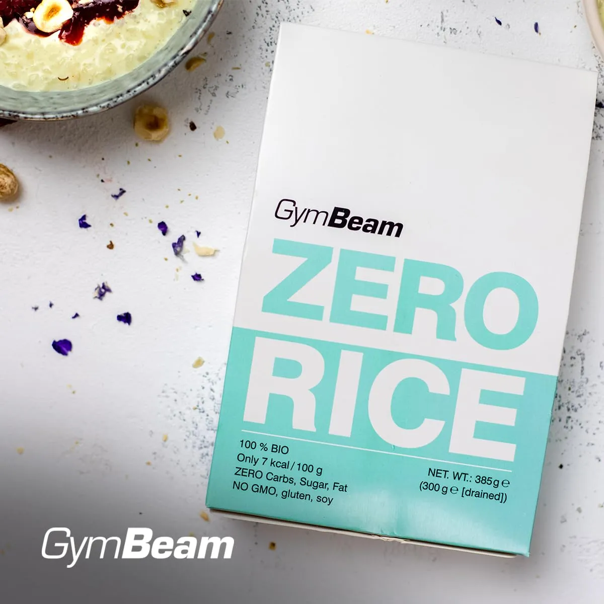 GymBeam BIO Zero Rice Konjakreis 385g kalorienarm