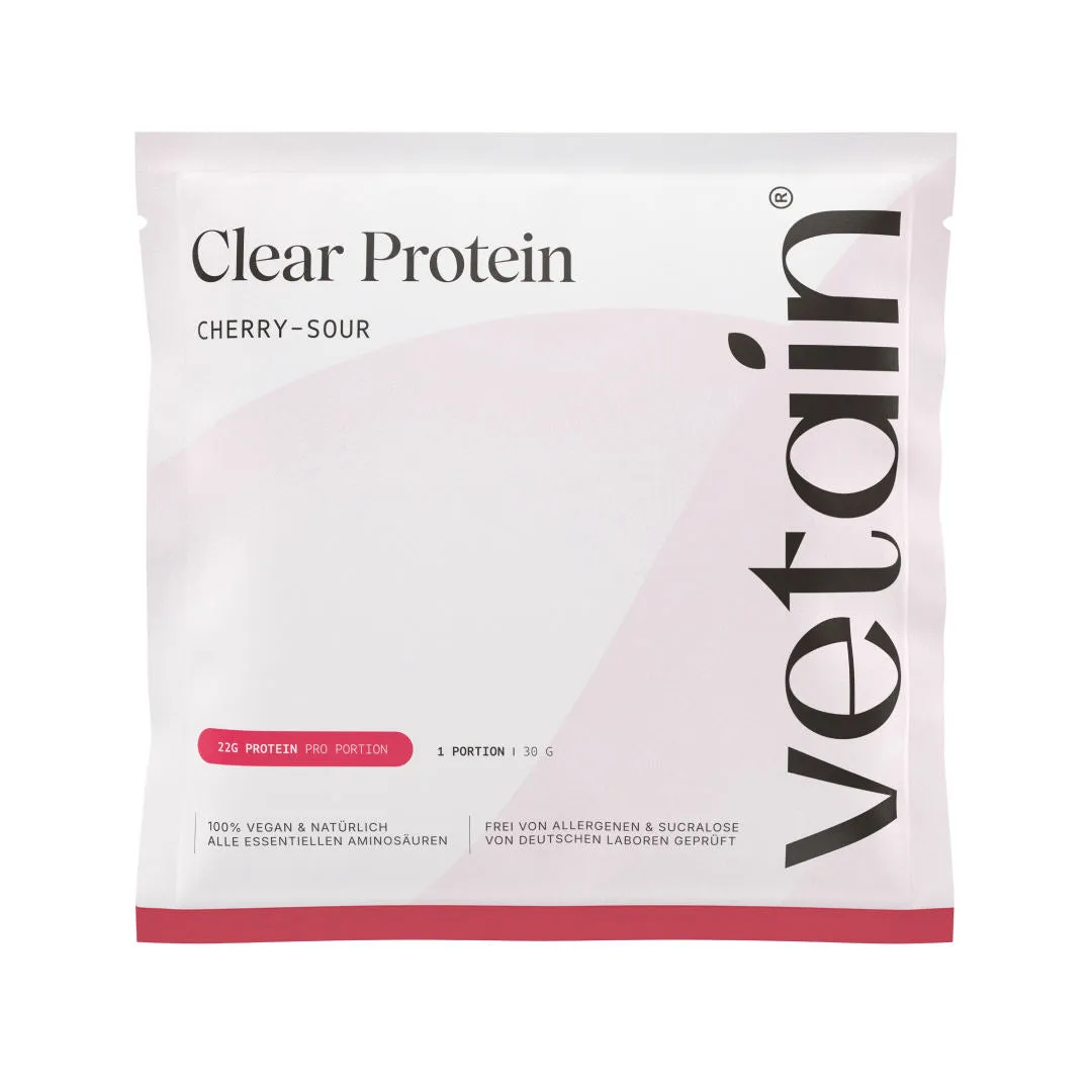Vetain Clear Protein Probe Geschmacksprobe vegan