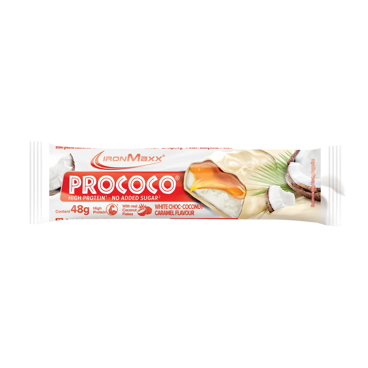 IronMaxx Prococo Proteinriegel 24x48g White Choc Coconut Caramel High Protein