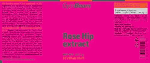 GymBeam Rose Hip Hagebutten Kapseln 90 Stk vegan