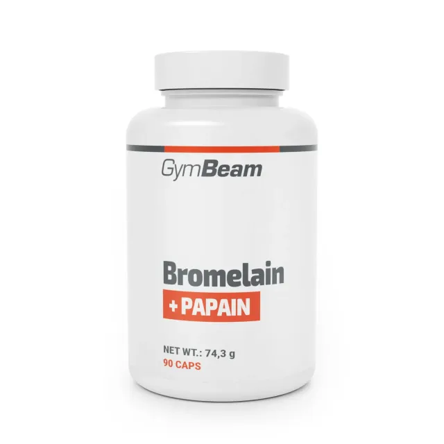 GymBeam Bromelain Papain Kapseln 90 Stk pflanzlich
