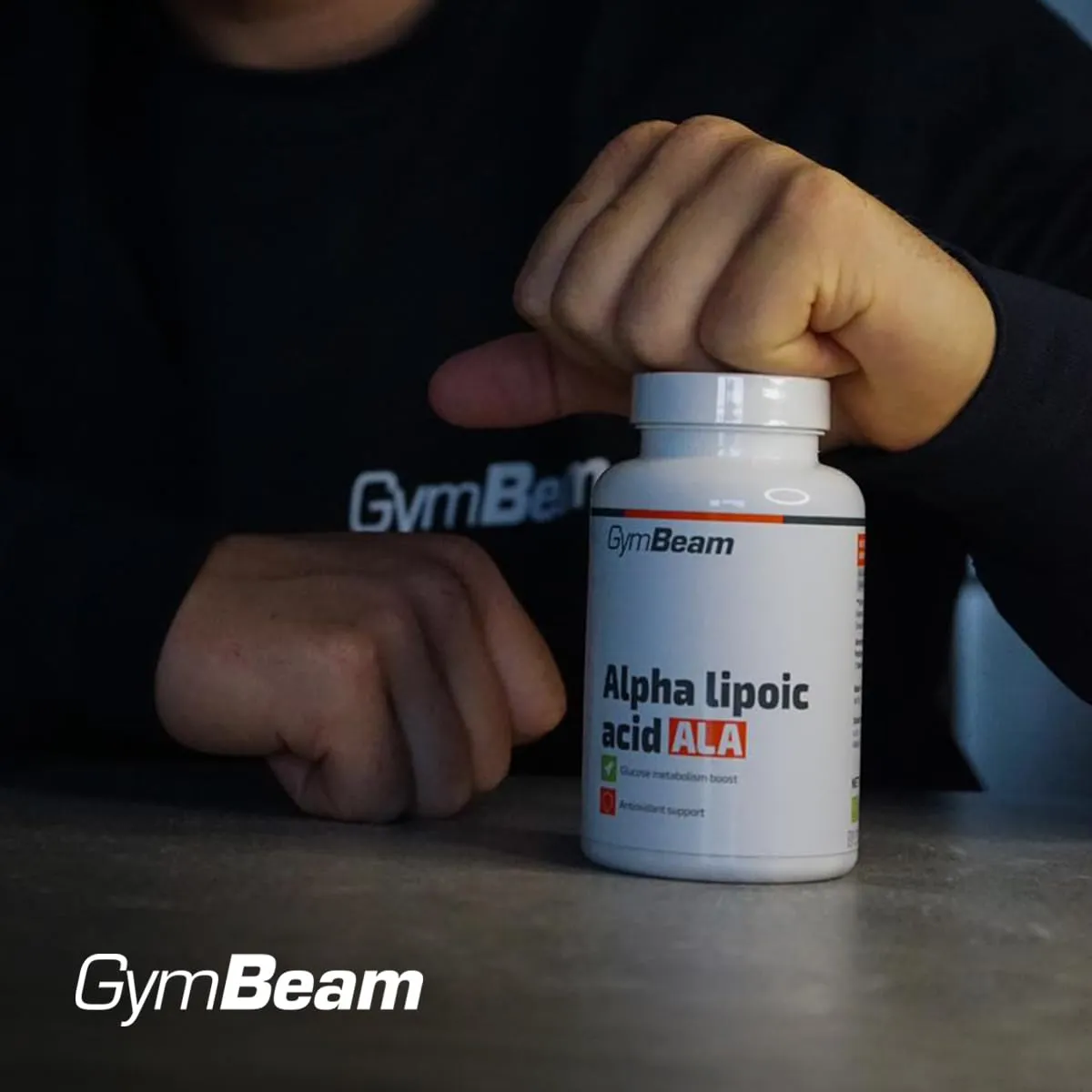 GymBeam Alpha-Liponsäure Kapseln 90 Stück vegan Glutathion