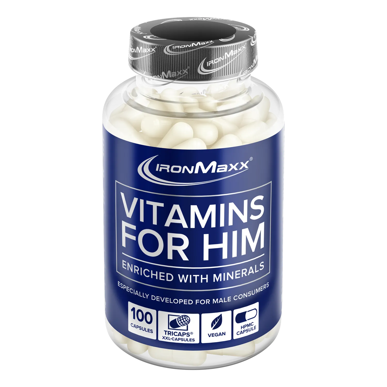 IronMaxx Vitamins for Him Multivitamin 100 Kapseln für Männer
