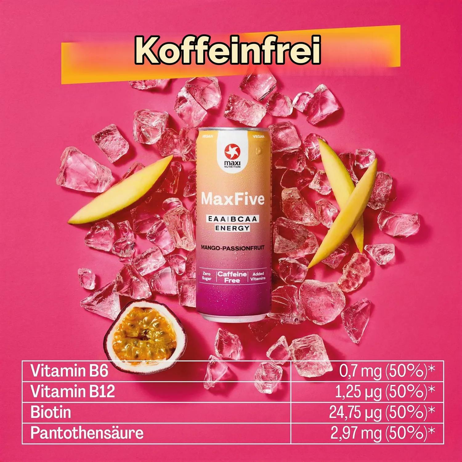 MaxiNutrition MaxFive EAA Drink Mango-Passionfruit 12x330ml