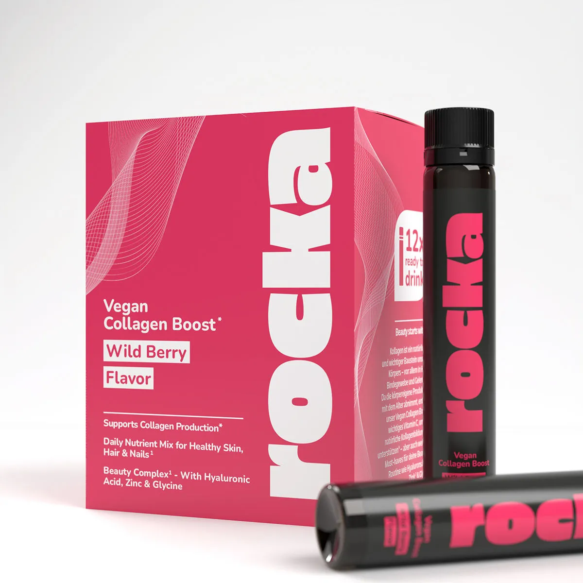 Rocka Vegan Collagen Boost Drink Wild Berry 25ml