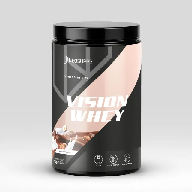 Neosupps Vision Whey Hazelnut Pulver 750g Laktase
