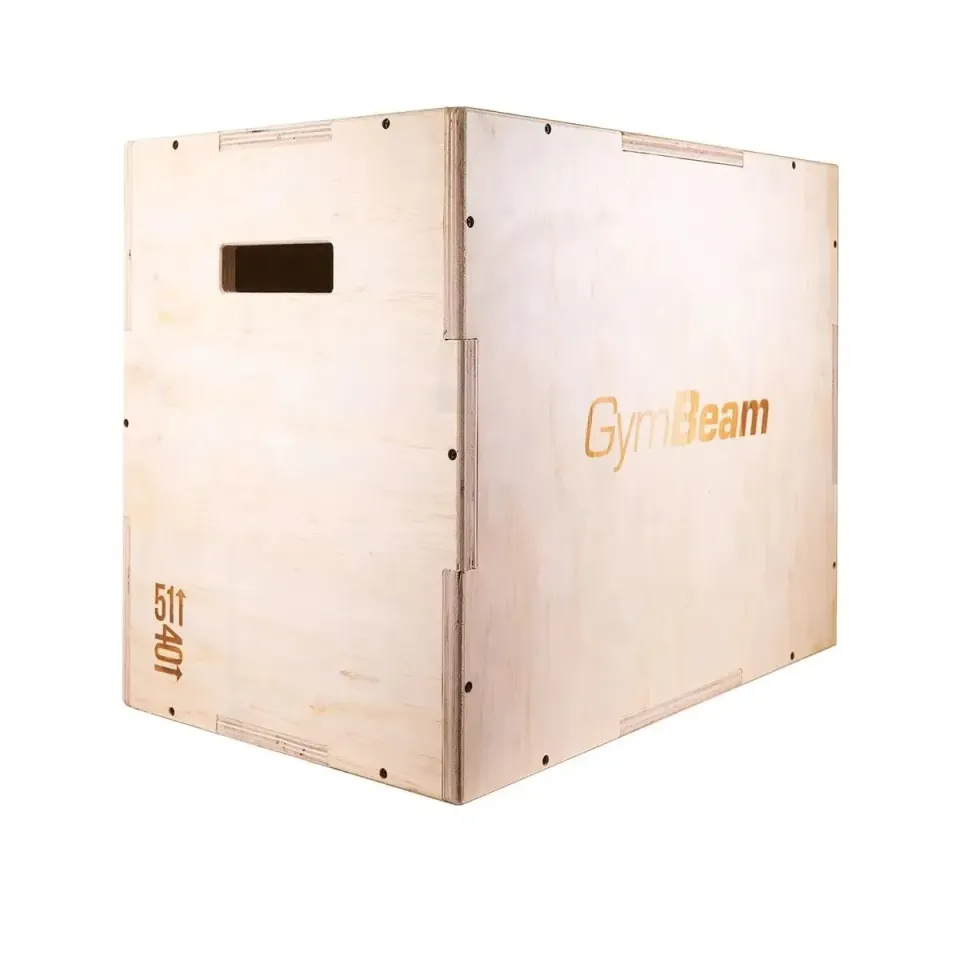 GymBeam PlyoBox Holz Sprungbox 200kg mit Griffen