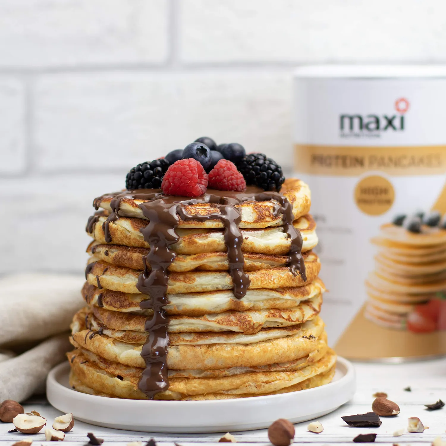 MaxiNutrition Protein Pancakes Backmischung 400g fast ungesüßt