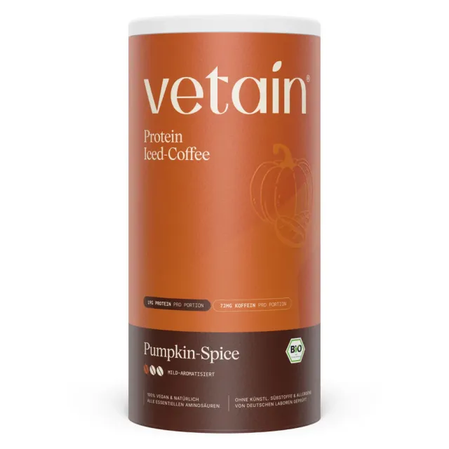 Vetain Vegan Protein Iced Coffee Pumpkin Spice 540 g bio