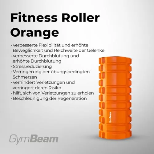 GymBeam M-Roll Faszienrolle 3D-Oberfläche schwarz