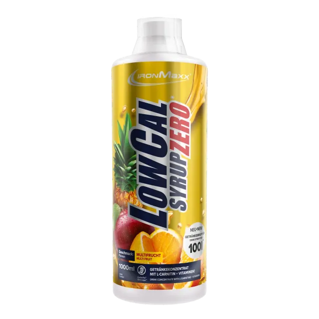 IronMaxx LowCal Syrup Zero Sirup Multifrucht 1000ml zuckerfrei