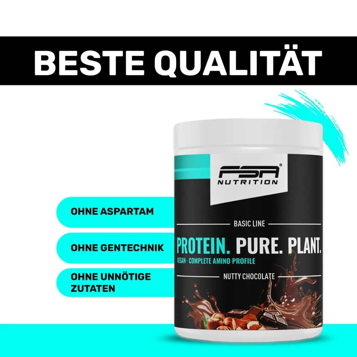 FSA Nutrition Pure Plant Protein Nutty Chocolate vegan