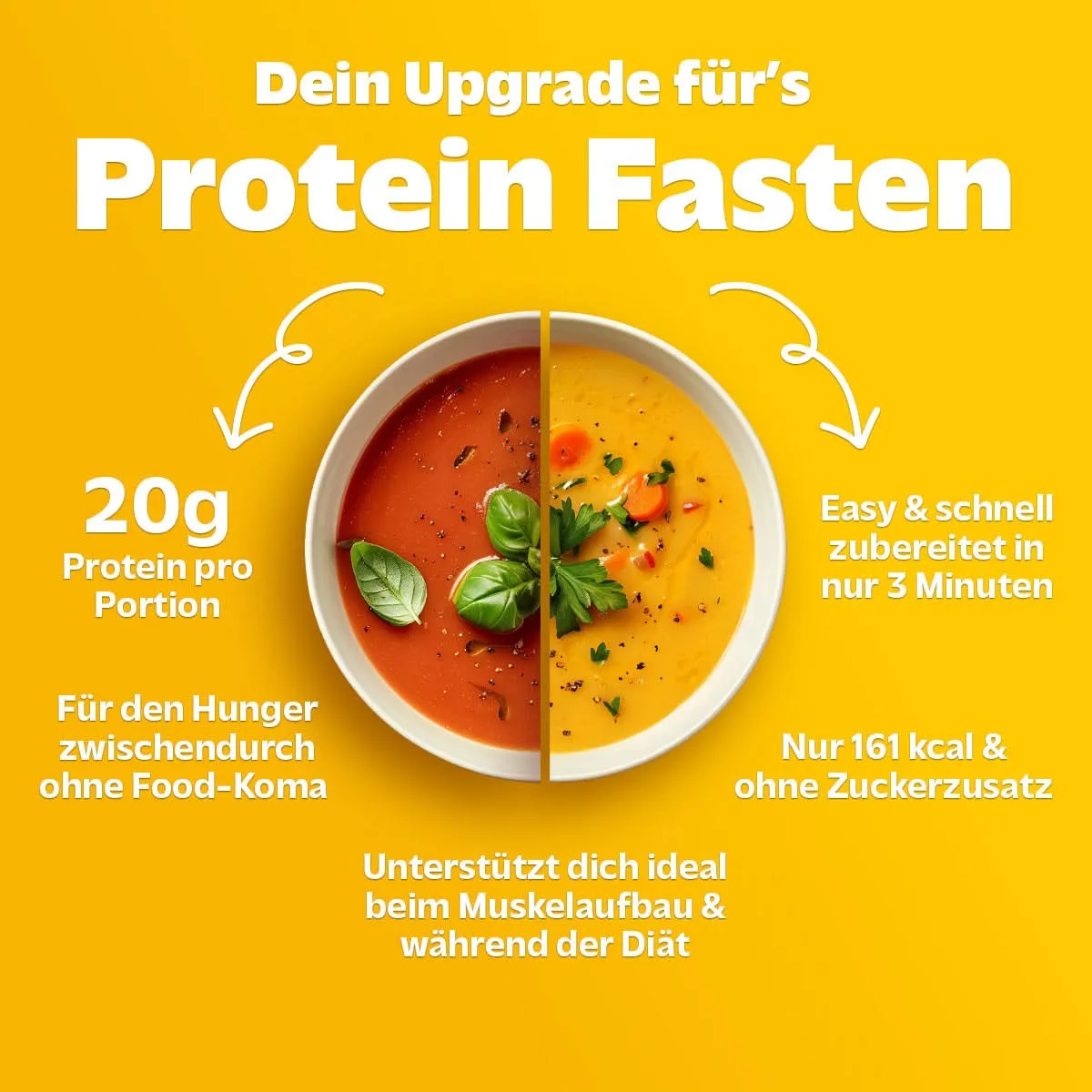 Rocka Protein Soup Curry 8x45g vegan 20g Protein