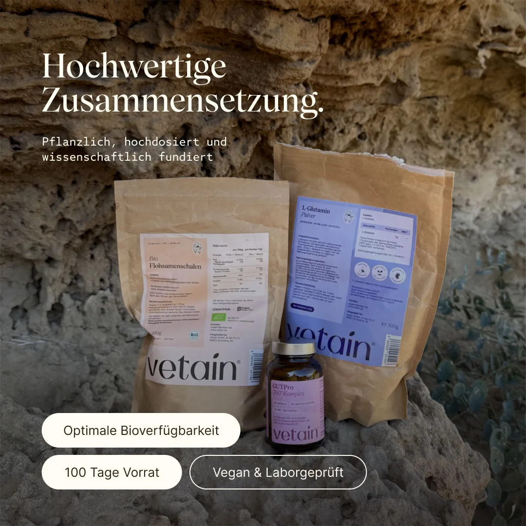 Vetain L-Glutamin Pulver Aminosäuren 500g rein