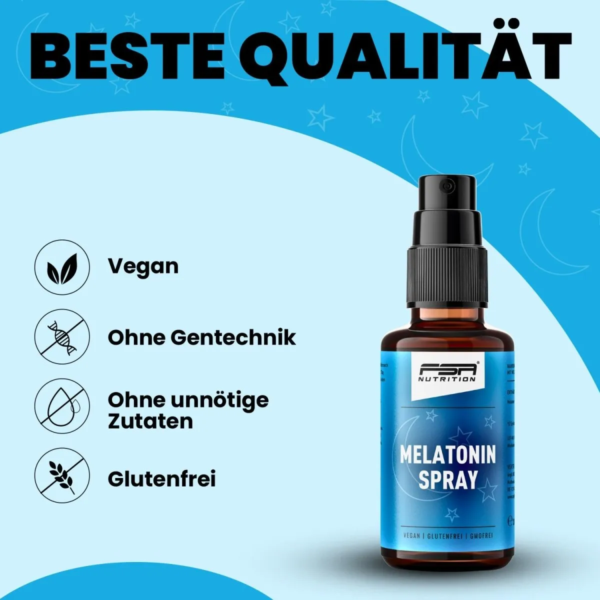 FSA Nutrition Melatonin Spray 1 mg für Schlaf
