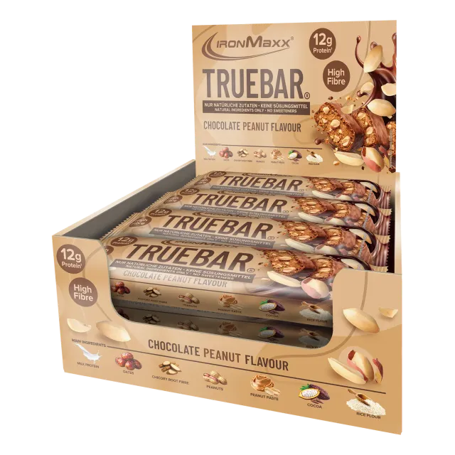 IronMaxx TrueBar Proteinriegel Chocolate Peanut 12x45g