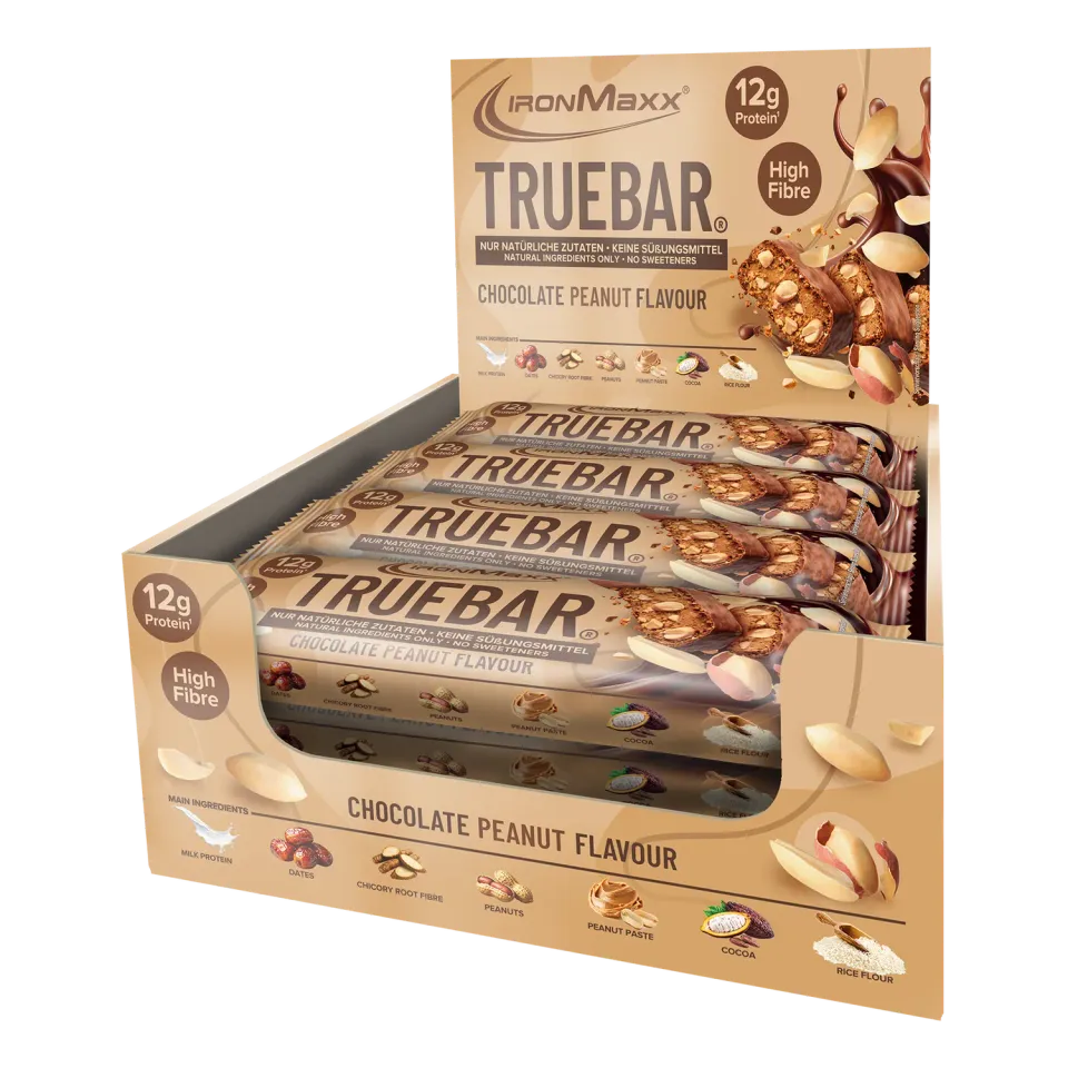 IronMaxx TrueBar Proteinriegel Chocolate Peanut 12x45g