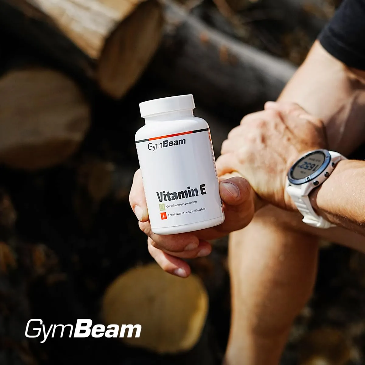 GymBeam Vitamin E Kapseln hochdosiert 60 Stk Zellschutz