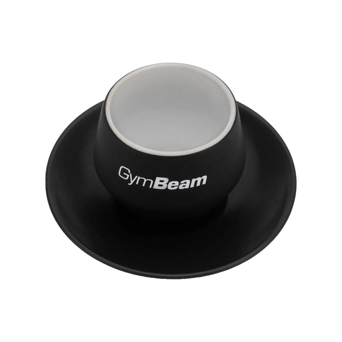 GymBeam Cappuccino Tasse Keramiktasse matt mit Untertasse