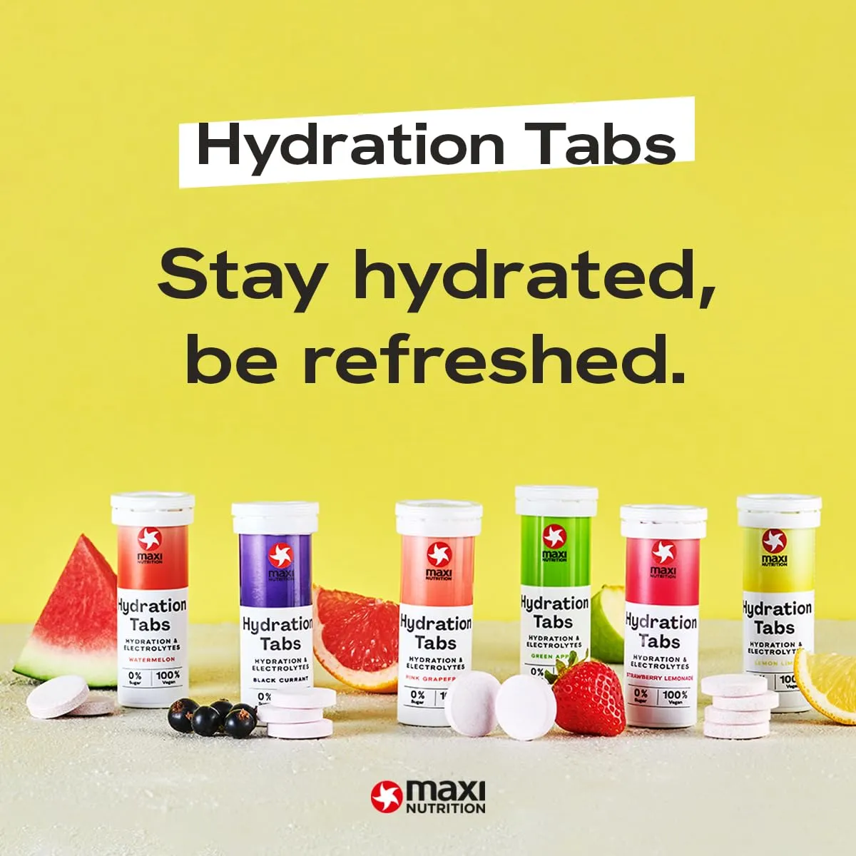MaxiNutrition Hydration Tabs Pink Grapefruit zuckerfrei