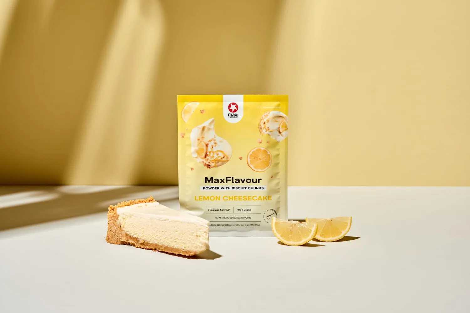 MaxiNutrition MaxFlavour Lemon Cheesecake Pulver 12x30g