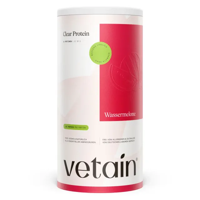 Vetain Vegan Clear Protein Pulver 480g Wassermelone
