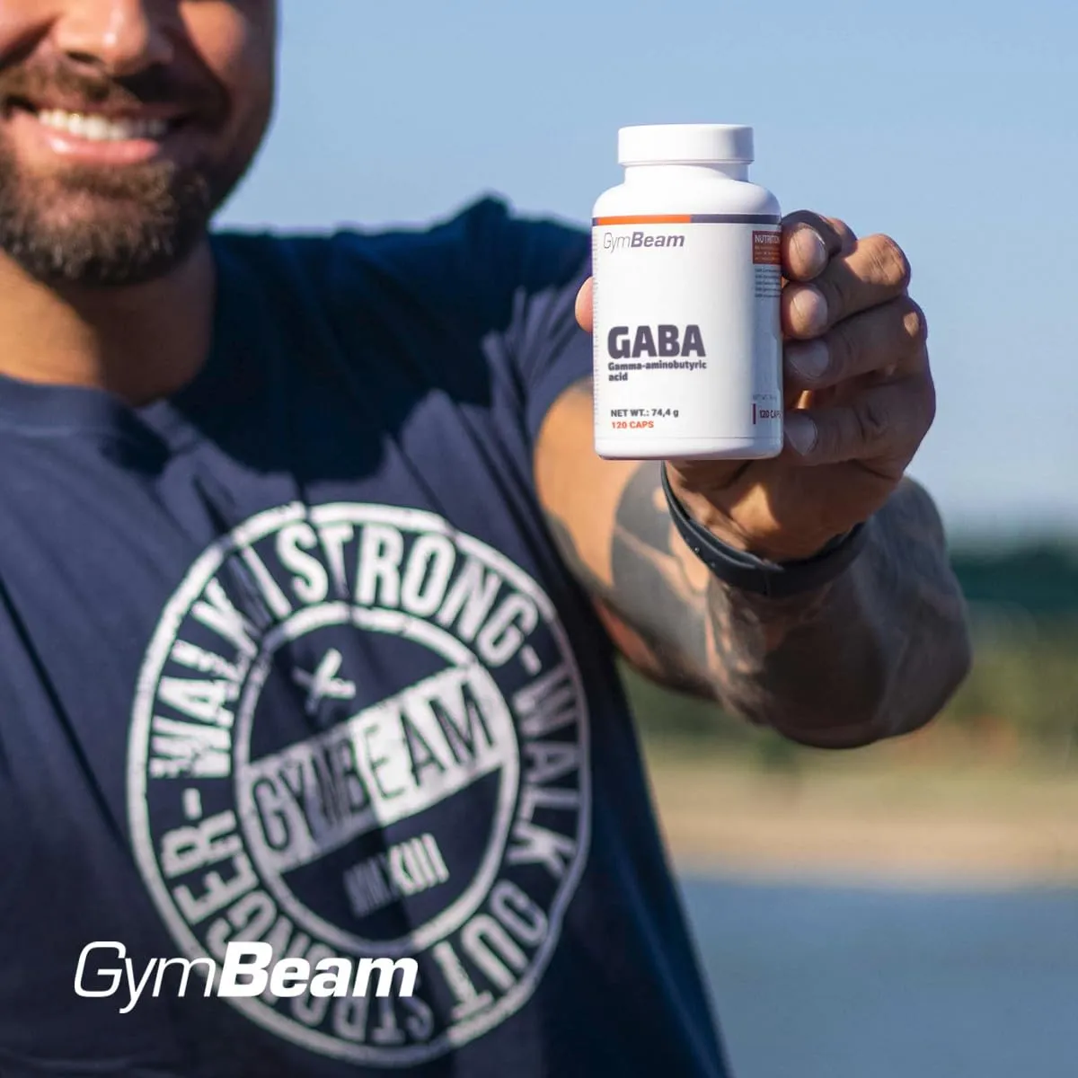 GymBeam GABA Kapseln 120 Stk 1000mg hochdosiert