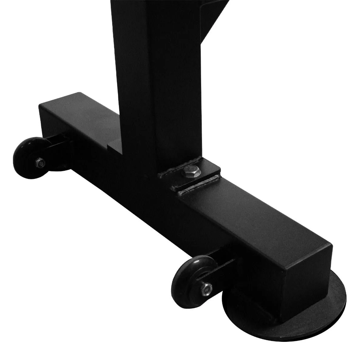 GymBeam Flachbank Hantelbank Stahl 454 kg mit Rollen