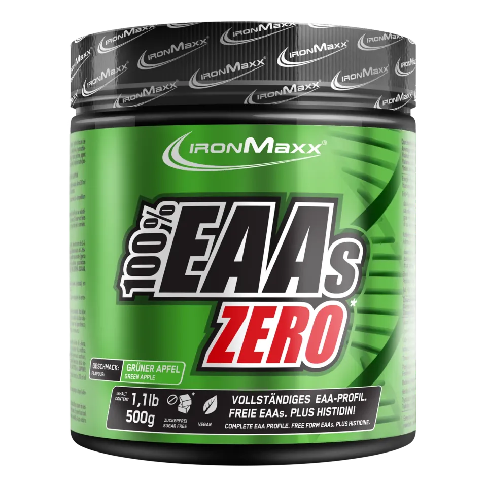 IronMaxx 100% EAAs Zero EAA Pulver 500g Apfel