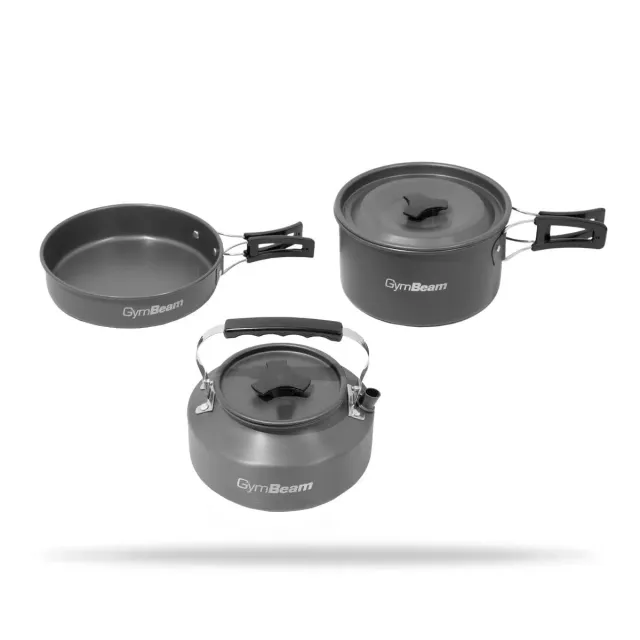 GymBeam Camping Kochgeschirr Set Aluminium