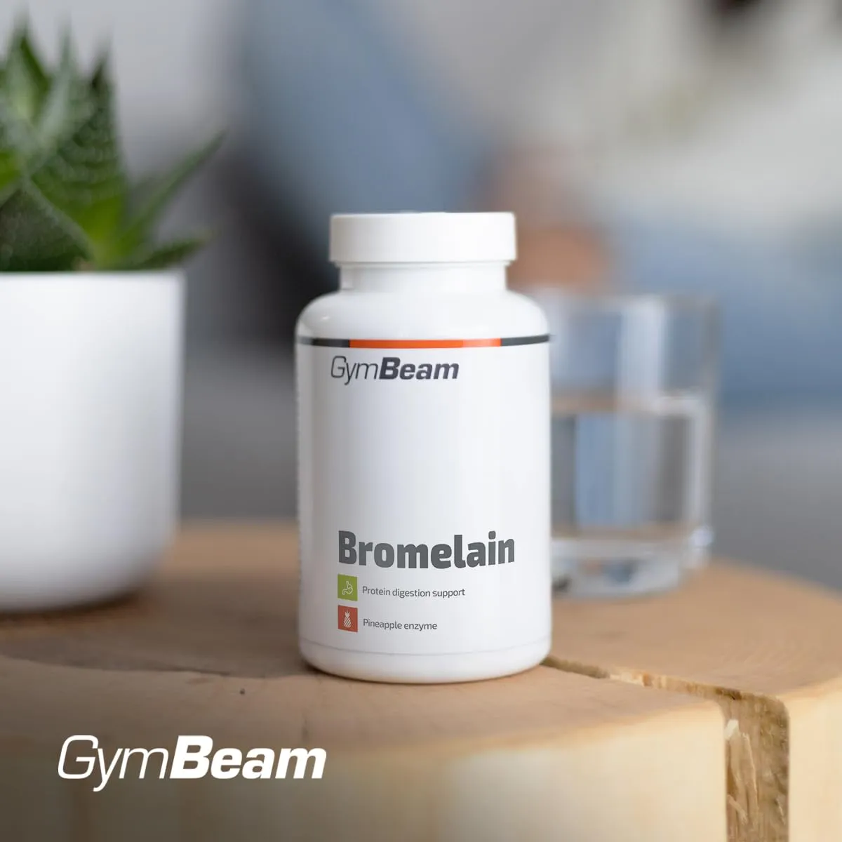 GymBeam Bromelain Ananas Kapseln 90 Stück vegan hochdosiert