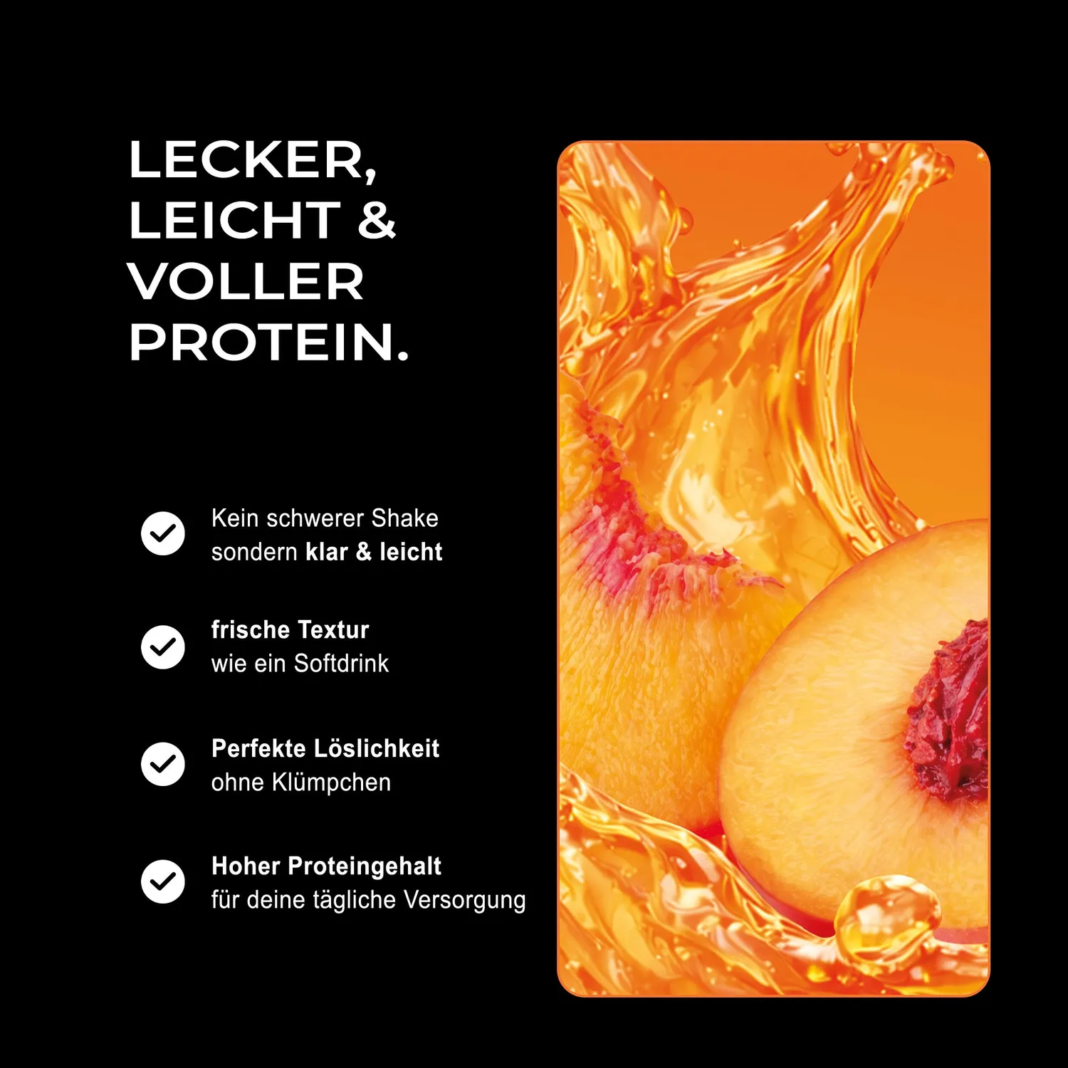 Neosupps Clear Isolate Protein Peach Ice Tea 500g zuckerfrei