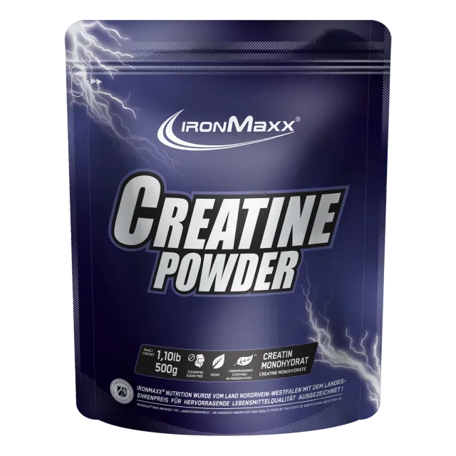 IronMaxx Creatine Monohydrat Pulver 500g vegan