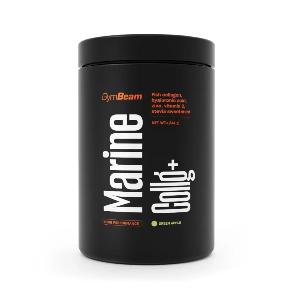 GymBeam Marine Collg+ Pulver 241 g Grüner Apfel