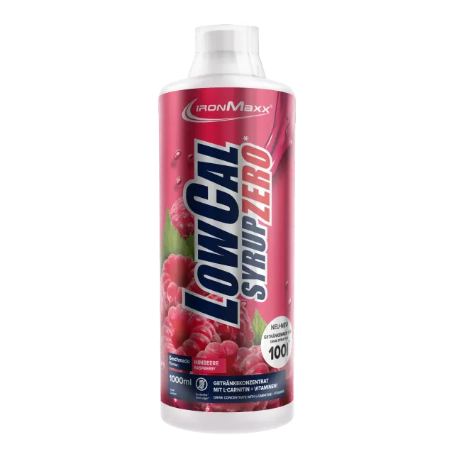 IronMaxx LowCal Syrup Zero Sirup Himbeere 1000ml Zero Zucker