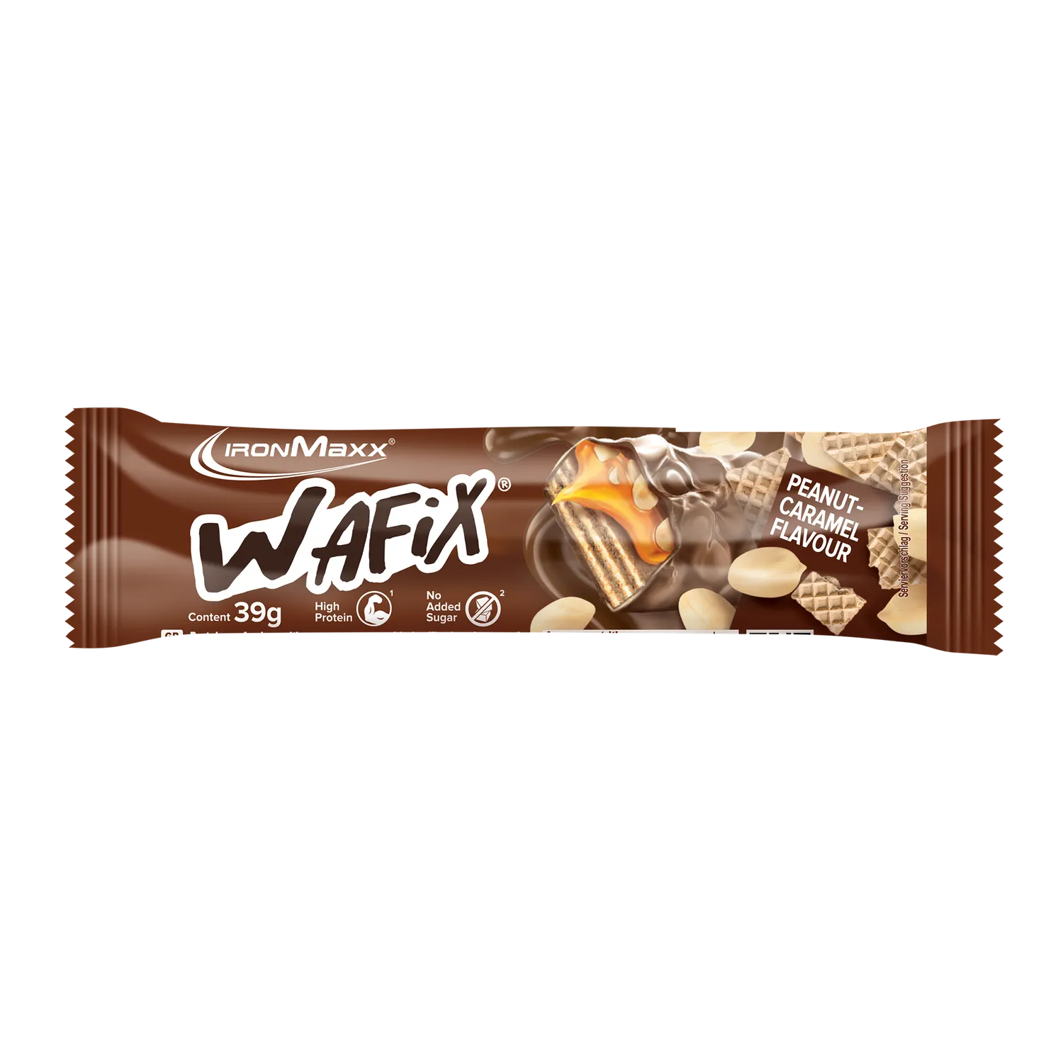 IronMaxx Wafix Waffelriegel 24x39g Peanut Caramel proteinreich