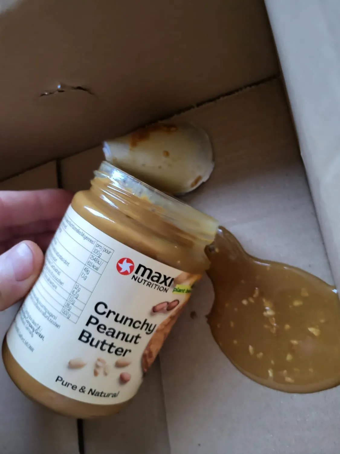 MaxiNutrition Crunchy Peanut Butter Erdnussbutter 350g 28% Protein