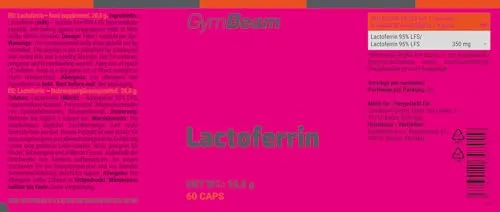 GymBeam Lactoferrin Kapseln 60 Stk 95% LFS Protein