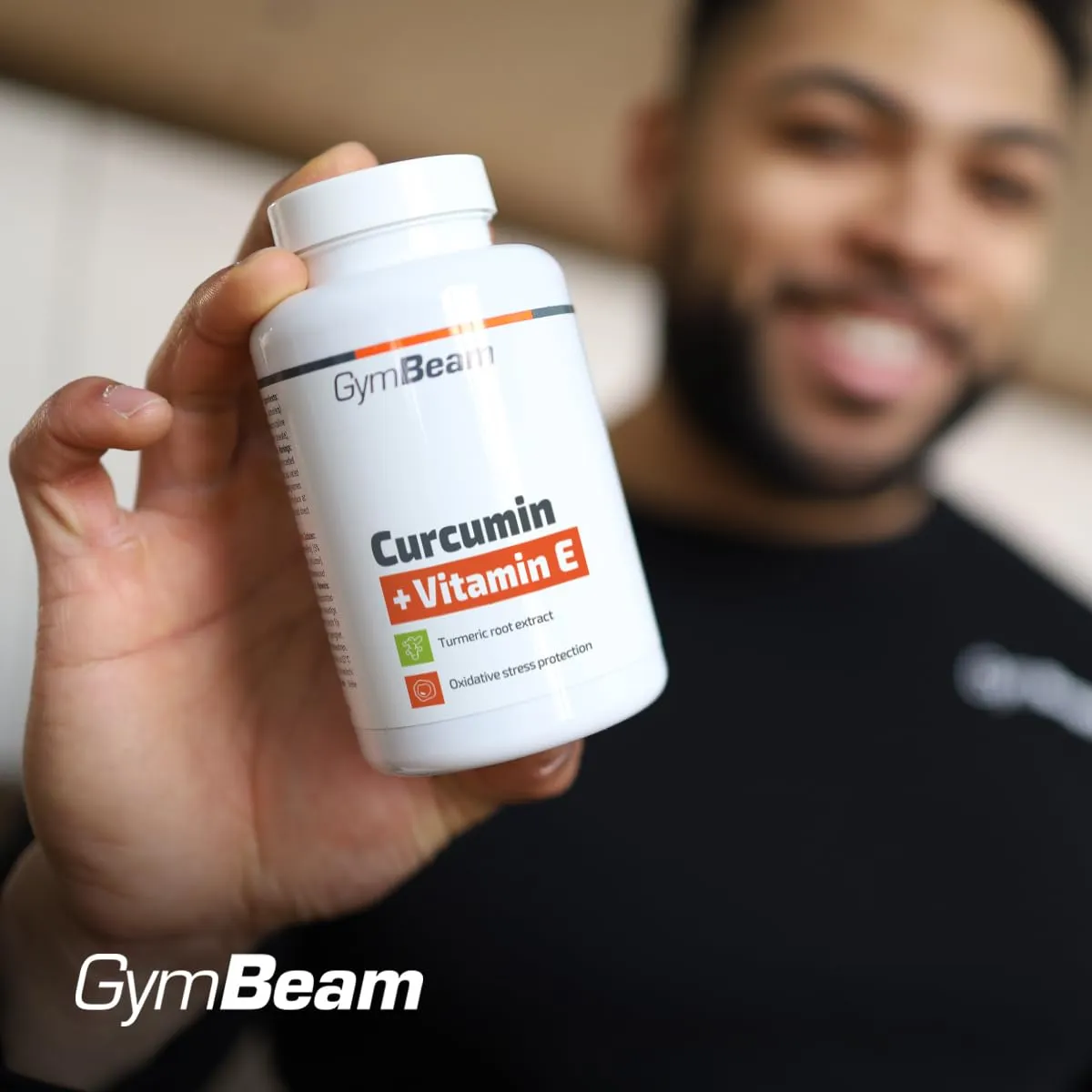 GymBeam Kurkuma Kapseln Vitamin E 90 Kapseln vegan