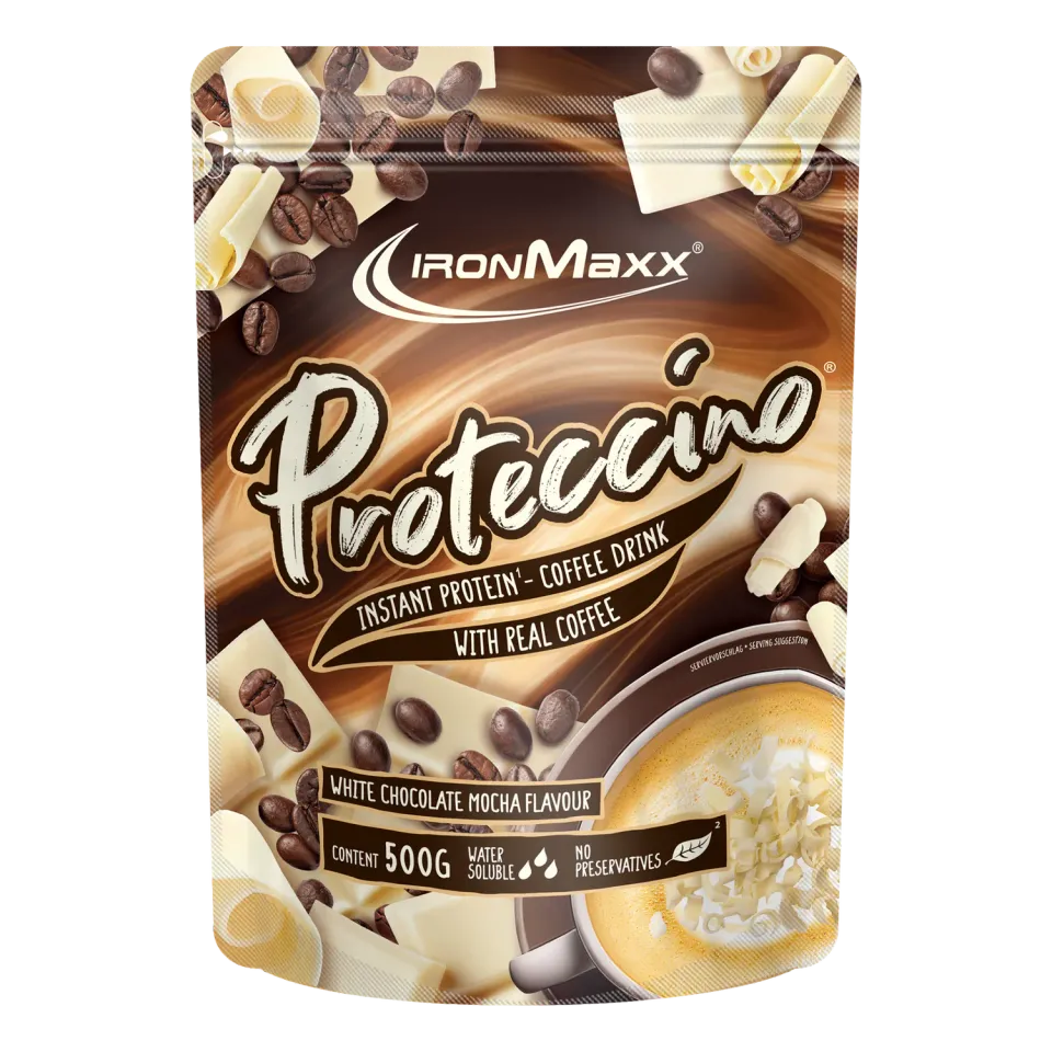 IronMaxx Proteccino Proteinpulver White Chocolate Mocha 500g