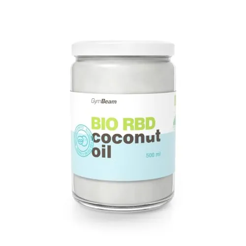 GymBeam Bio RBD Kokosnussöl 500 ml neutral hoher Rauchpunkt